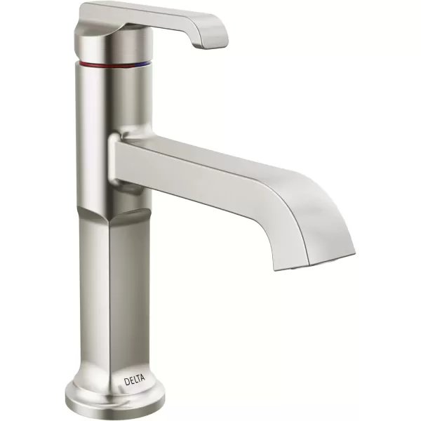 imageDelta Faucet Tetra Gold Single Hole Bathroom Faucet Gold Single Handle Bathroom Faucet Bathroom Sink Faucet Diamond Seal Technology Metal Drain Assembly Lumicoat Champagne Bronze 589CZPRDSTLumicoat Stainless