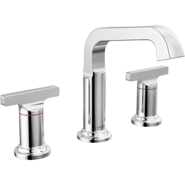 imageDelta Faucet Tetra Gold Widespread Bathroom Faucet 3 Hole Gold Bathroom Faucet for Bathroom Sink Bathroom Sink Faucet Diamond Seal Metal Drain Lumicoat Champagne Bronze 35587CZPRDSTLumicoat Chrome