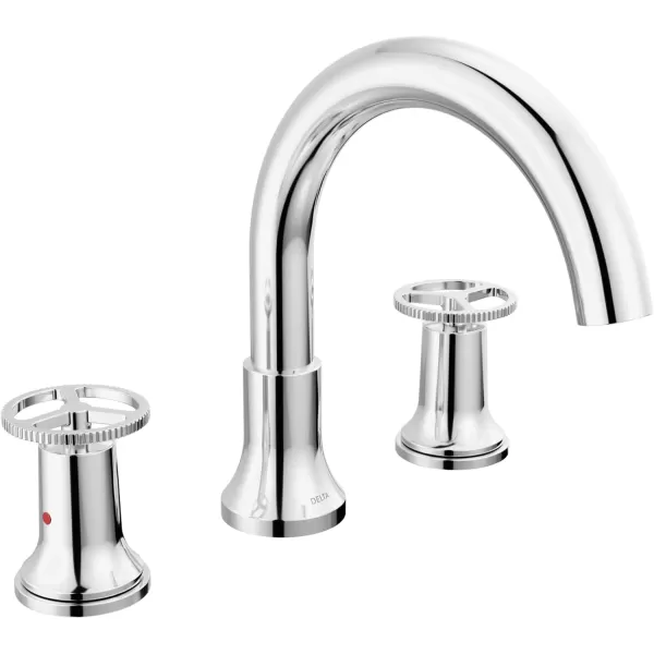 imageDelta Faucet Trinsic Roman Tub Trim  T2759SS  Modern Bathroom Tub Faucet Set  Includes Tub Faucet ampamp Handles  Stainless Valve Sold SeparatelyChrome