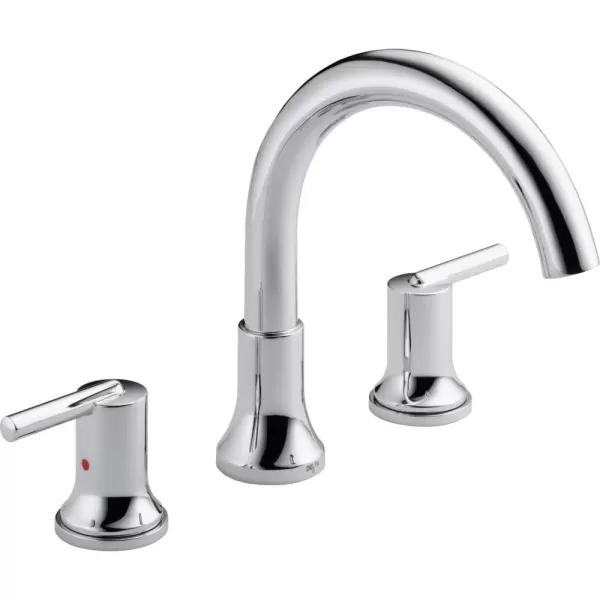 imageDelta Faucet Trinsic Roman Tub Trim  T2759SS  Modern Bathroom Tub Faucet Set  Includes Tub Faucet ampamp Handles  Stainless Valve Sold SeparatelyChrome