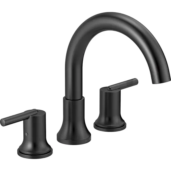 imageDelta Faucet Trinsic Roman Tub Trim  T2759SS  Modern Bathroom Tub Faucet Set  Includes Tub Faucet ampamp Handles  Stainless Valve Sold SeparatelyMatte Black
