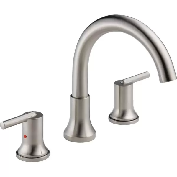 imageDelta Faucet Trinsic Roman Tub Trim  T2759SS  Modern Bathroom Tub Faucet Set  Includes Tub Faucet ampamp Handles  Stainless Valve Sold SeparatelyStainless