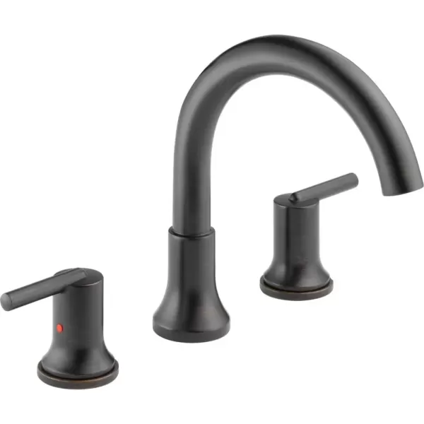 imageDelta Faucet Trinsic Roman Tub Trim  T2759SS  Modern Bathroom Tub Faucet Set  Includes Tub Faucet ampamp Handles  Stainless Valve Sold SeparatelyVenetian Bronze