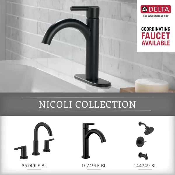 imageDelta Nicoli 1Pack Towel Hooks Matte Black Double Bathroom Hooks Wall Mounted for Robes ampamp Towels Hand Towel Hook Holder Kitchen Bathroom Accessories NIC35MBMatte Black