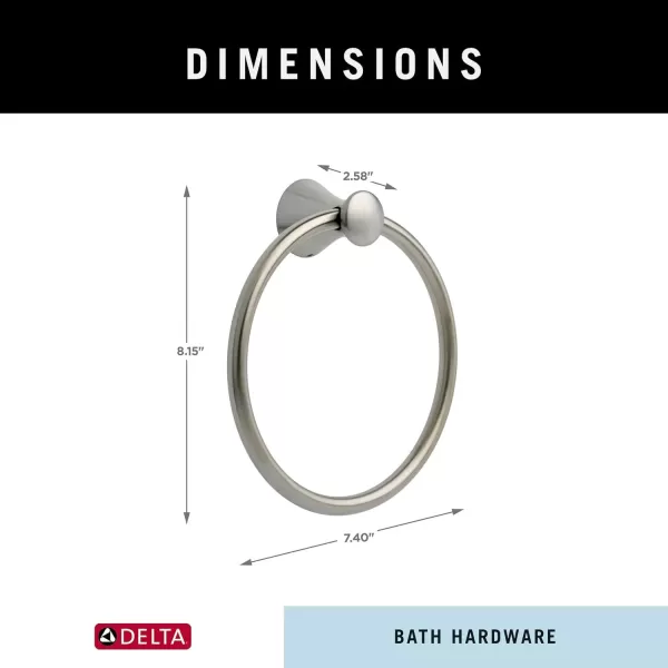 imageDELTA 73846SS Towel Ring Brilliance Stainless SteelBrilliance Stainless Steel