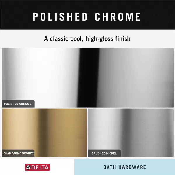 imageDELTA 73846SS Towel Ring Brilliance Stainless SteelPolished Chrome