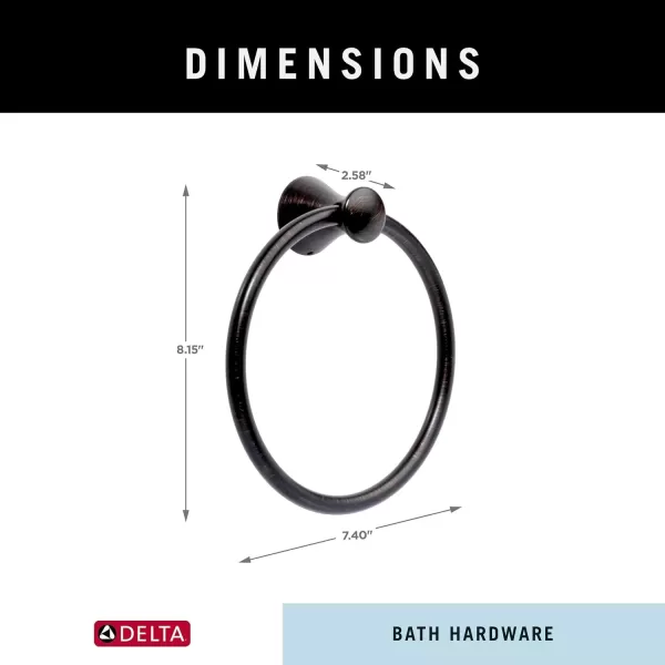 imageDELTA 73846SS Towel Ring Brilliance Stainless SteelVenetian Bronze