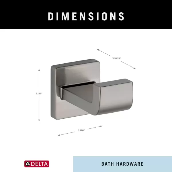 imageDELTA FAUCET 77535 Ara Towel Robe Hook Polished ChromeBrilliance Stainless Steel
