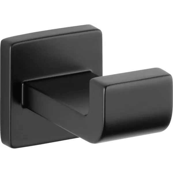 imageDELTA FAUCET 77535 Ara Towel Robe Hook Polished ChromeMatte Black