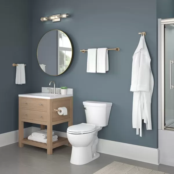 imageDELTA FAUCET 77618CZ Stryke Wall Mounted 18 in Towel Bar in Champagne BronzeChampagne Bronze