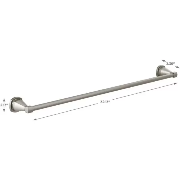imageDELTA FAUCET 77618CZ Stryke Wall Mounted 18 in Towel Bar in Champagne BronzeStainless