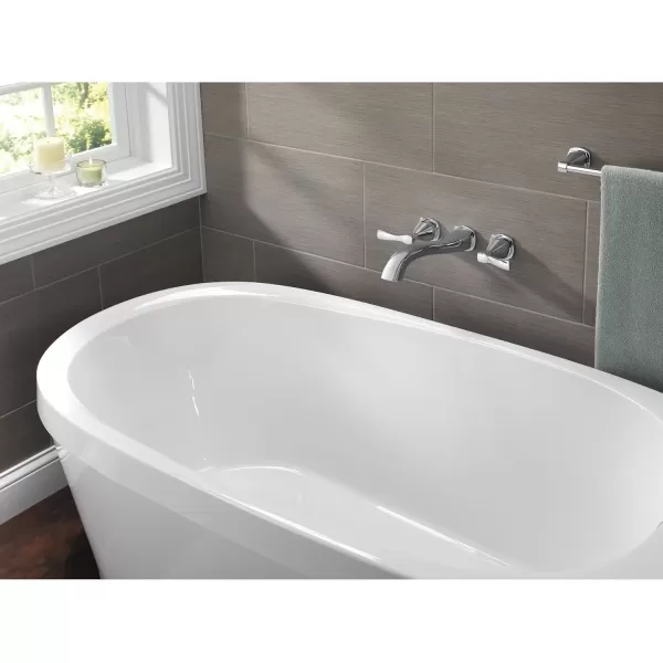 imageDELTA FAUCET 77618CZ Stryke Wall Mounted 18 in Towel Bar in Champagne BronzeStainless