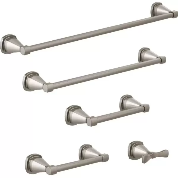 imageDELTA FAUCET 77618CZ Stryke Wall Mounted 18 in Towel Bar in Champagne BronzeStainless