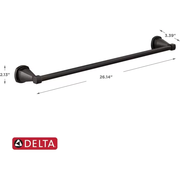 imageDELTA FAUCET 77618CZ Stryke Wall Mounted 18 in Towel Bar in Champagne BronzeVenetian Bronze