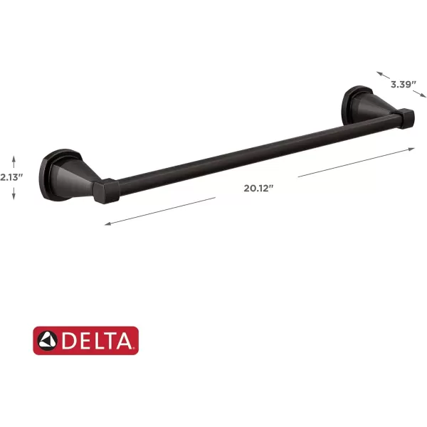 imageDELTA FAUCET 77618CZ Stryke Wall Mounted 18 in Towel Bar in Champagne BronzeVenetian Bronze