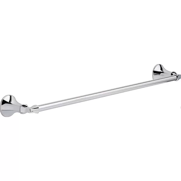 imageDELTA FAUCET Rubber Limited 76424BL Ashlyn 24in Wall Mount Towel Bar Bath Hardware Accessory in Matte BlackChrome