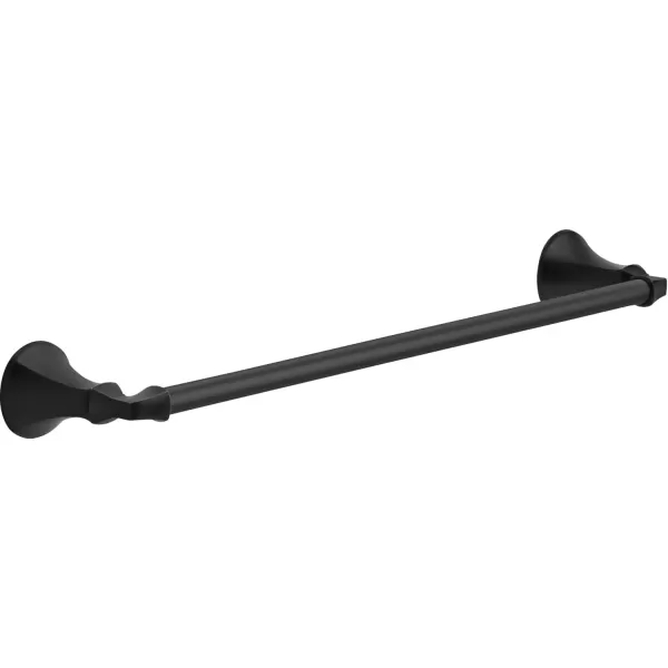 imageDELTA FAUCET Rubber Limited 76424BL Ashlyn 24in Wall Mount Towel Bar Bath Hardware Accessory in Matte BlackMatte Black