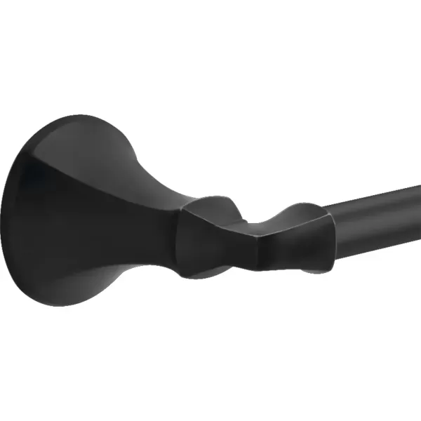 imageDELTA FAUCET Rubber Limited 76424BL Ashlyn 24in Wall Mount Towel Bar Bath Hardware Accessory in Matte BlackMatte Black
