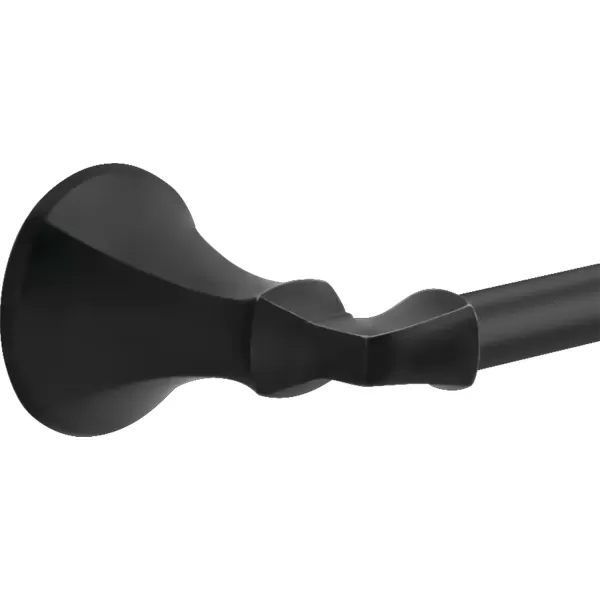 imageDELTA FAUCET Rubber Limited 76424BL Ashlyn 24in Wall Mount Towel Bar Bath Hardware Accessory in Matte BlackMatte Black