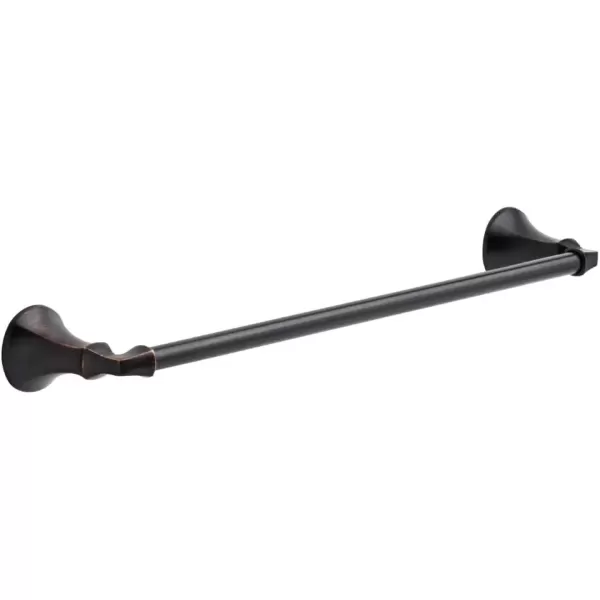 imageDELTA FAUCET Rubber Limited 76424BL Ashlyn 24in Wall Mount Towel Bar Bath Hardware Accessory in Matte BlackSpotshield Venetian Bronze