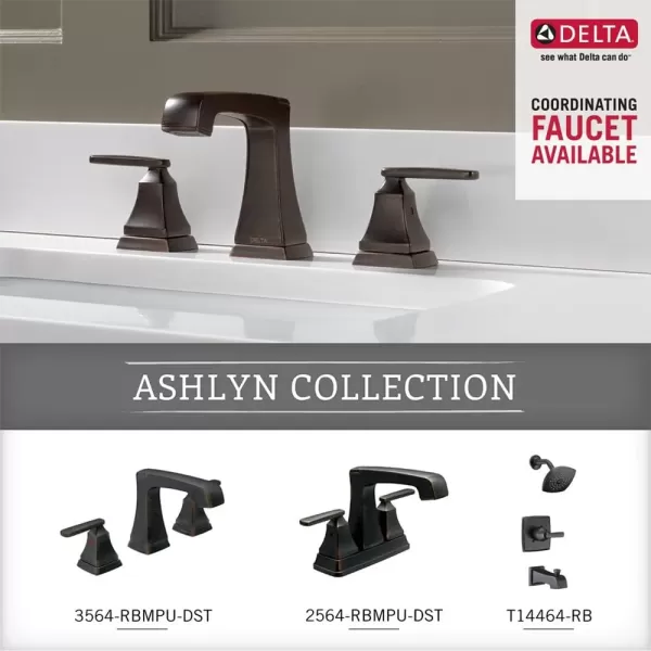 imageDELTA FAUCET Rubber Limited 76424BL Ashlyn 24in Wall Mount Towel Bar Bath Hardware Accessory in Matte BlackSpotshield Venetian Bronze