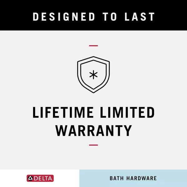 imageDELTA FAUCET Rubber Limited 76424BL Ashlyn 24in Wall Mount Towel Bar Bath Hardware Accessory in Matte BlackSpotshield Venetian Bronze