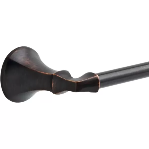 imageDELTA FAUCET Rubber Limited 76424BL Ashlyn 24in Wall Mount Towel Bar Bath Hardware Accessory in Matte BlackSpotshield Venetian Bronze