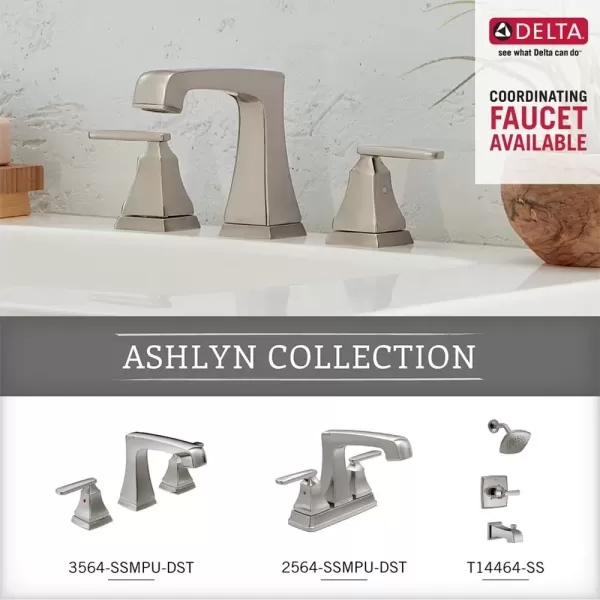 imageDELTA FAUCET Rubber Limited 76424BL Ashlyn 24in Wall Mount Towel Bar Bath Hardware Accessory in Matte BlackStainless