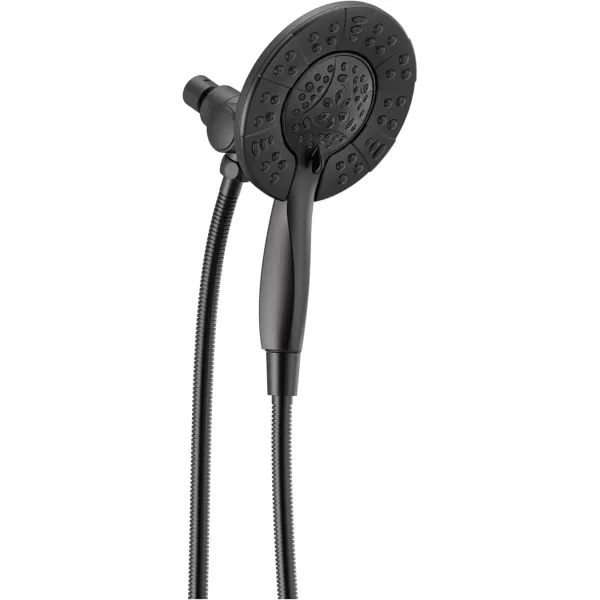 imageDelta Faucet 4Spray In2ition Dual Shower Head with Handheld Spray Gold Shower Head with Hose Showerheads ampamp Handheld Showers Handheld Shower Heads Champagne Bronze 58499CZMatte Black