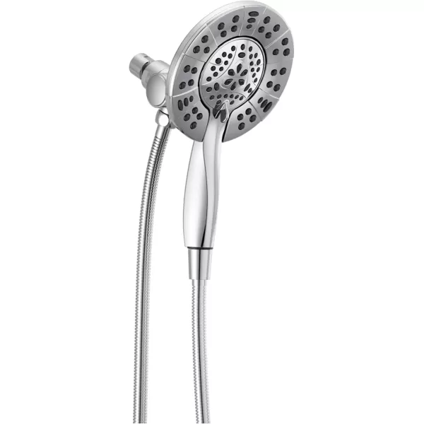 imageDelta Faucet 4Spray In2ition Dual Shower Head with Handheld Spray Gold Shower Head with Hose Showerheads ampamp Handheld Showers Handheld Shower Heads Champagne Bronze 58499CZChrome