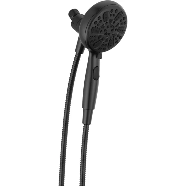 imageDelta Faucet 6Setting SureDock Magnetic Shower Head with Handheld Spray Chrome Shower Head with Hose Round Shower Head Showerheads ampamp Handheld Showers MagnaTite Docking Chrome 75609Matte Black
