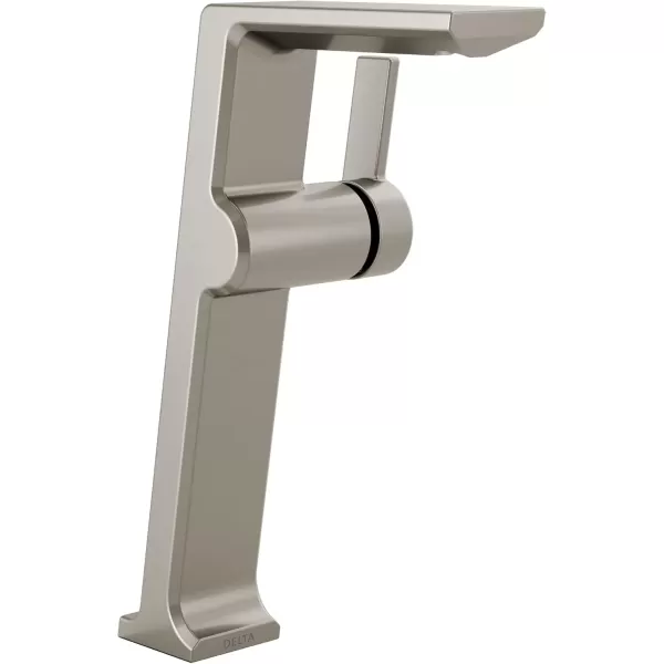 imageDelta Faucet 799SSPRDST Pivotal Single Hole Lumicoat Stainless