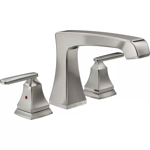 imageDelta Faucet Ashlyn 2Handle Widespread Roman Tub Faucet Brushed Nickel Tub Faucet Roman Bathtub Faucet Delta Roman Tub Faucet Tub Filler Stainless T2764SS Valve Not IncludedStainless