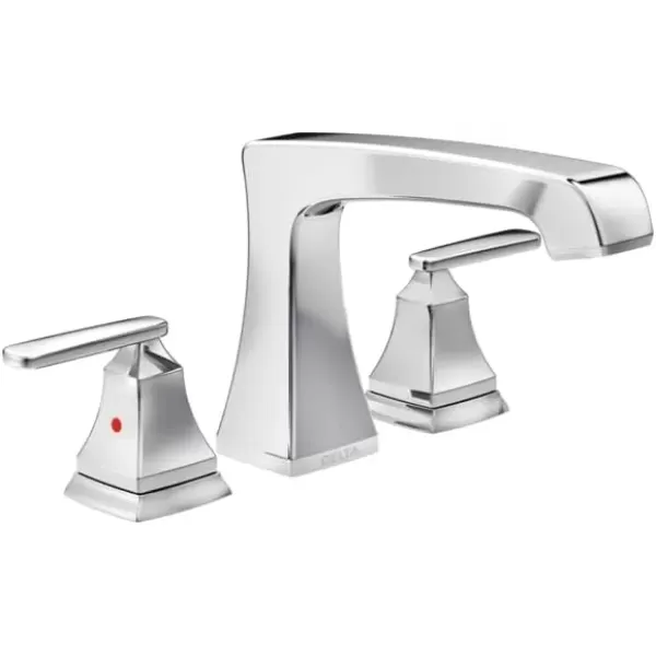 imageDelta Faucet Ashlyn 2Handle Widespread Roman Tub Faucet Brushed Nickel Tub Faucet Roman Bathtub Faucet Delta Roman Tub Faucet Tub Filler Stainless T2764SS Valve Not IncludedChrome