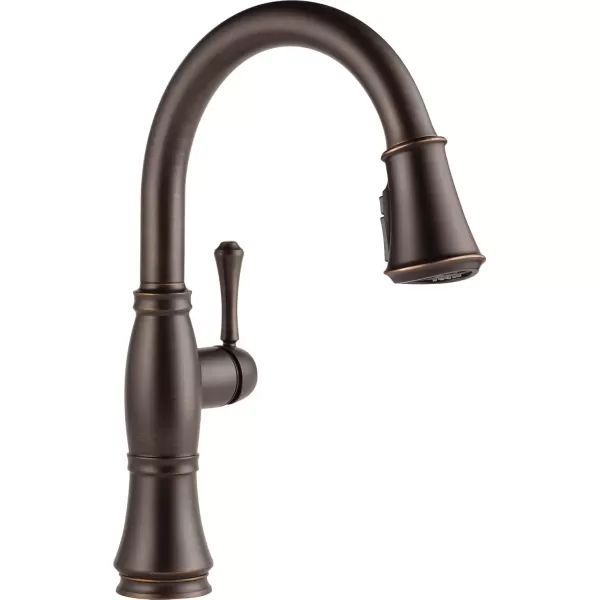 imageDelta Faucet Cassidy Touch Kitchen Faucet Oil Rubbed Bronze Kitchen Faucets with Pull Down Sprayer Kitchen Sink Faucet Faucet for Kitchen Sink Touch2O Technology Venetian Bronze 9197TRBDST