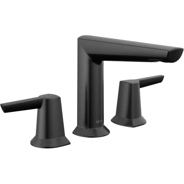 imageDelta Faucet Galeon Widespread Bathroom Faucet 3 Hole Brushed Nickel Bathroom Faucet for Bathroom Sink Bathroom Sink Faucet Diamond Seal Technology Lumicoat Stainless 3571SSPRMPUDSTMatte Black