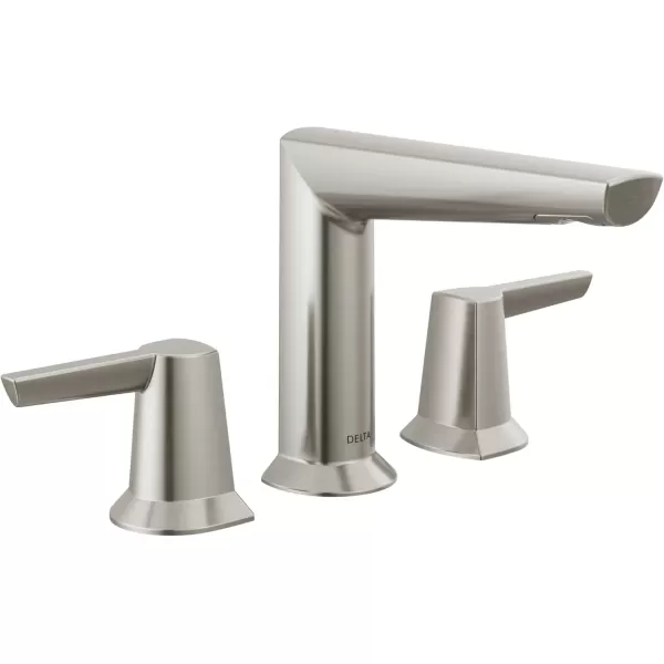 imageDelta Faucet Galeon Widespread Bathroom Faucet 3 Hole Brushed Nickel Bathroom Faucet for Bathroom Sink Bathroom Sink Faucet Diamond Seal Technology Lumicoat Stainless 3571SSPRMPUDSTLumicoat Stainless
