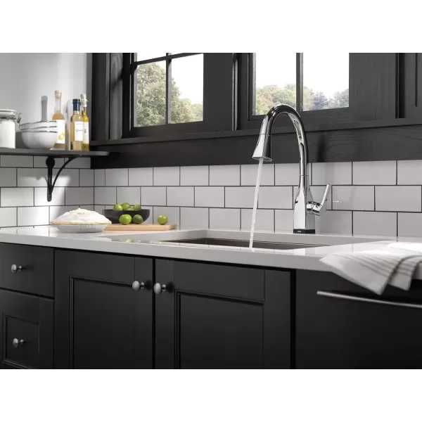 imageDelta Faucet Mateo Touch Kitchen Faucet Brushed Nickel Kitchen Faucets with Pull Down Sprayer Kitchen Sink Faucet Touch Faucet for Kitchen Sink Touch2O Technology Arctic Stainless 9183TARDSTChrome