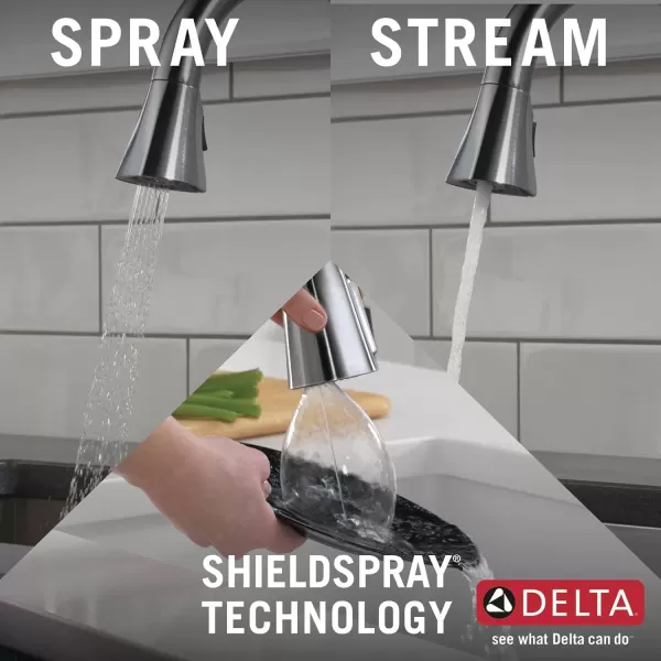 imageDelta Faucet Mateo Touch Kitchen Faucet Brushed Nickel Kitchen Faucets with Pull Down Sprayer Kitchen Sink Faucet Touch Faucet for Kitchen Sink Touch2O Technology Arctic Stainless 9183TARDSTArctic Stainless