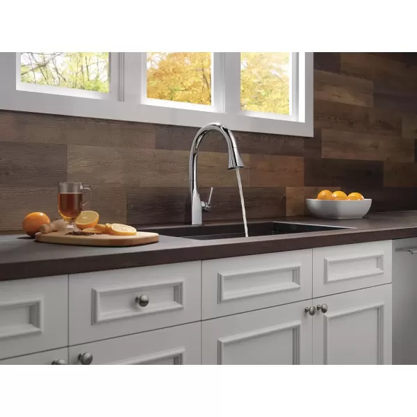 imageDelta Faucet Mateo Touch Kitchen Faucet Brushed Nickel Kitchen Faucets with Pull Down Sprayer Kitchen Sink Faucet Touch Faucet for Kitchen Sink Touch2O Technology Arctic Stainless 9183TARDSTChrome