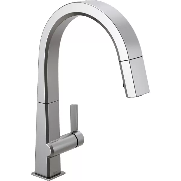 imageDelta Faucet Pivotal Touch Kitchen Faucet Brushed Nickel Kitchen Faucets with Pull Down Sprayer Kitchen Sink Faucet Touch Faucet for Kitchen Sink Touch2O Technology Arctic Stainless 9193TARDSTArctic Stainless