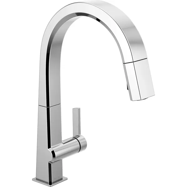 imageDelta Faucet Pivotal Touch Kitchen Faucet Brushed Nickel Kitchen Faucets with Pull Down Sprayer Kitchen Sink Faucet Touch Faucet for Kitchen Sink Touch2O Technology Arctic Stainless 9193TARDSTChrome