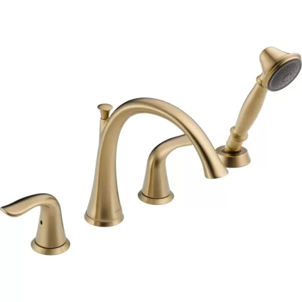 imageDelta Faucet T4738 Lahara Roman Tub with Handshower Trim Chrome 400 x 900 x 2000 inchesChampagne Bronze