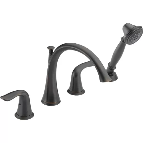 imageDelta Faucet T4738 Lahara Roman Tub with Handshower Trim Chrome 400 x 900 x 2000 inchesVenetian Bronze