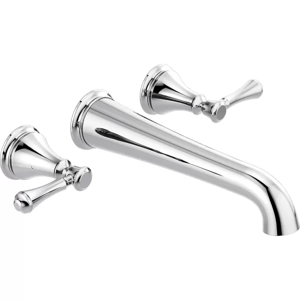 imageDelta Faucet Traditional WallMounted Tub Filler  T5797WL  Classic Bathtub Faucet ampamp Handles  Bathroom Fixtures  Chrome Valve Sold SeparatelyChrome