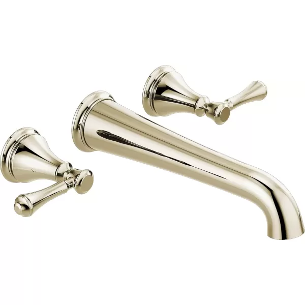 imageDelta Faucet Traditional WallMounted Tub Filler  T5797WL  Classic Bathtub Faucet ampamp Handles  Bathroom Fixtures  Chrome Valve Sold SeparatelyPolished Nickel