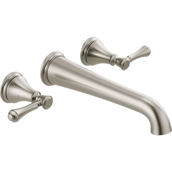 imageDelta Faucet Traditional WallMounted Tub Filler  T5797WL  Classic Bathtub Faucet ampamp Handles  Bathroom Fixtures  Chrome Valve Sold SeparatelyStainless