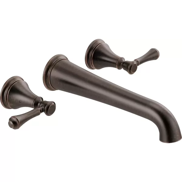 imageDelta Faucet Traditional WallMounted Tub Filler  T5797WL  Classic Bathtub Faucet ampamp Handles  Bathroom Fixtures  Chrome Valve Sold SeparatelyVenetian Bronze