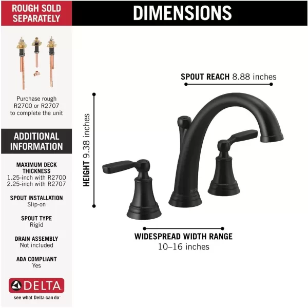 imageDelta Faucet Woodhurst Roman Tub Faucet  T2732RB  Classic Bathtub Handles ampamp Faucet  Bathroom Fixtures  Venetian Bronze Valve Sold SeparatelyVenetian Bronze