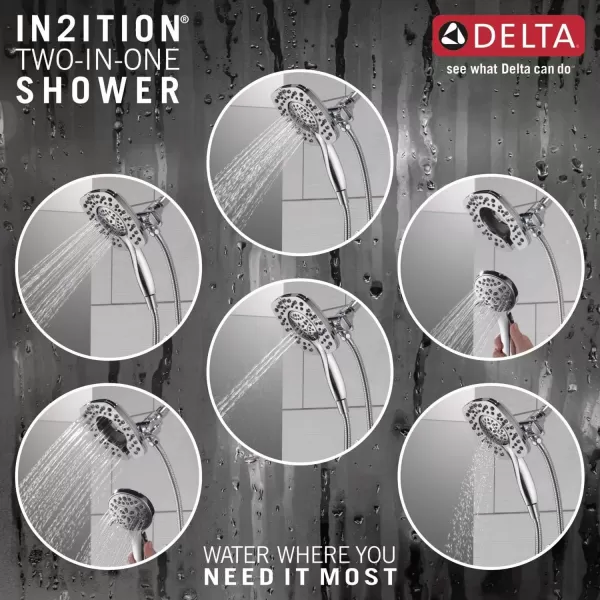 imageDELTA 58498RB 4 Setting 2in1 Combo Hand Shower Venetian BronzeChrome